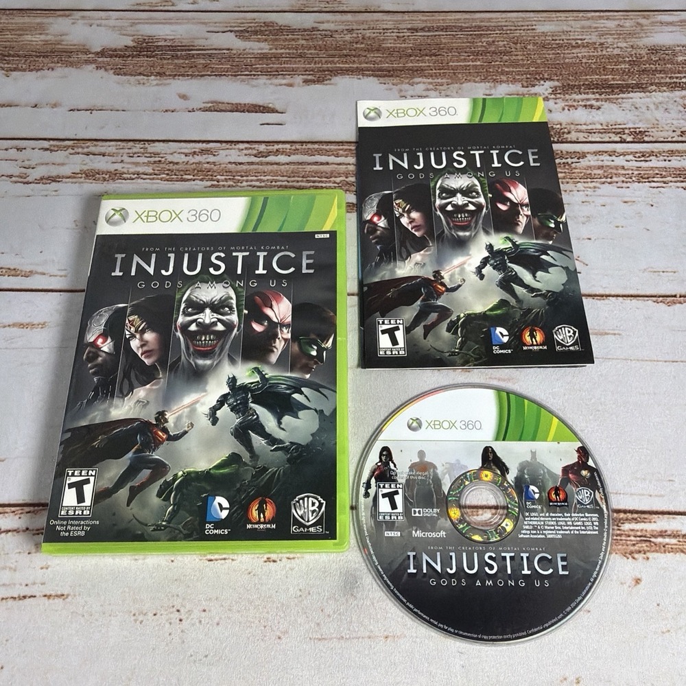 Injustice Gods Among Us Ultimate Edition Xbox 360 DC Fighting Game CIB Complete